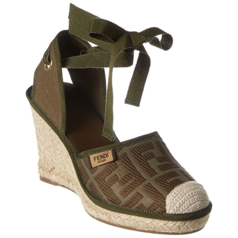🚫SOLD❌🔥FENDI CANVAS ESPADRILLES - Picture 2 of 16